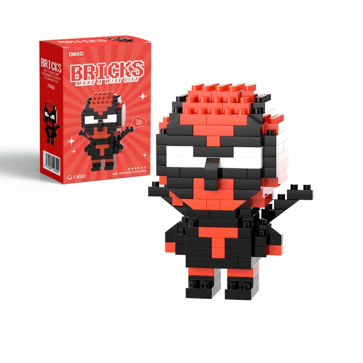 Deadpool Innovium építőkészlet, prémium készlet 150+ darabbal, valósághű szuperhősmodell, kiváló minőségű ABS anyag, 5×4 × 6 CM, 50 grammos oktatójáték gyerekeknek és felnőtteknek