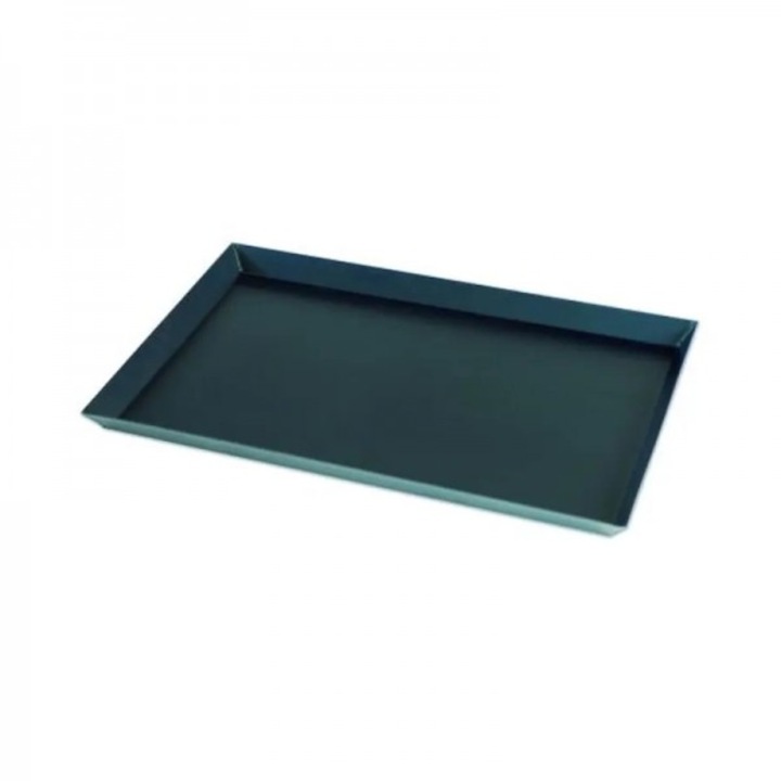 Tava dreptunghiulara din otel pentru pizza, 60x40x3 cm, margine inclinata