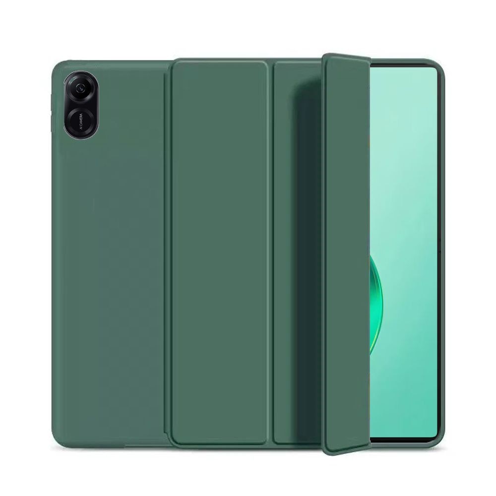 Husa Ultra Slim pentru HONOR Pad X8A, 11.0" - Silicon TPU, Smart Cover - Verde Marin