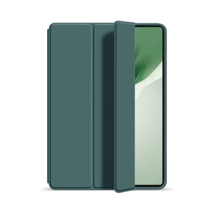 Husa Ultra Slim pentru Honor Magic Pad 2, 12.3" - Silicon TPU, Smart Cover - Verde Marin