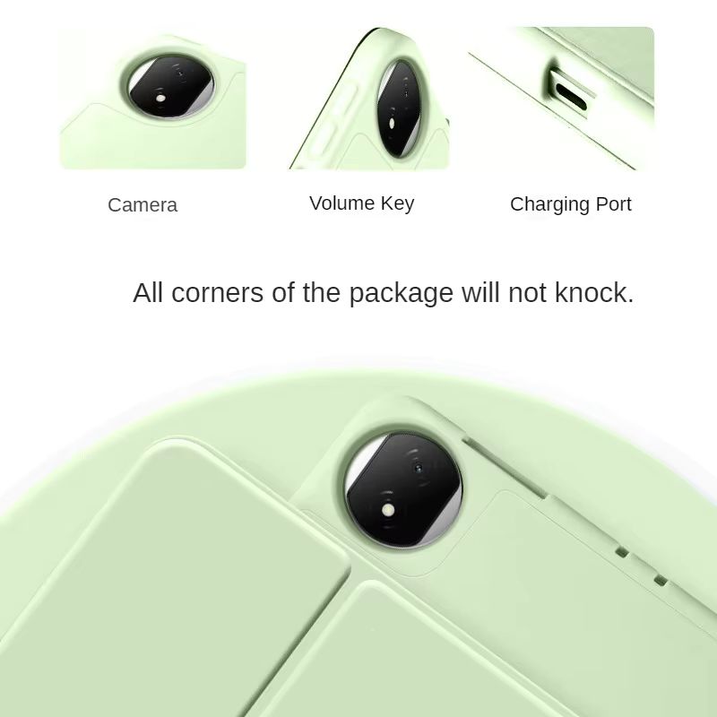 Husa Ultra Slim pentru Honor Magic Pad 2, 12.3" - Silicon TPU, Smart Cover - Verde Menta