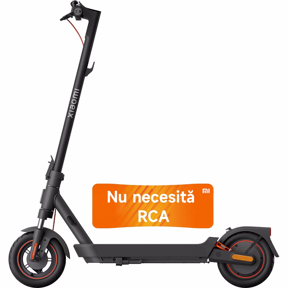 Trotineta electrica Xiaomi Electric Scooter 5 Max , putere motor 400 W, autonomie max. 60 Km, viteza maxima 25 Km/h, Greutate Max. 120Kg, Roti 10" , Culoare Negru