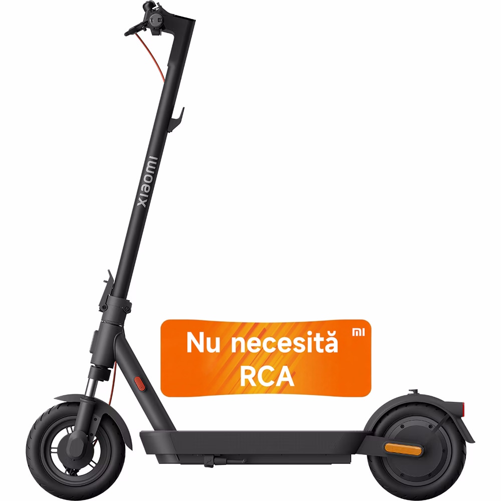 Trotineta electrica Xiaomi Electric Scooter 5, putere motor 350 W, autonomie max. 60 Km, viteza maxima 25 Km/h, Greutate Max. 120Kg, Roti 10" , Culoare Negru
