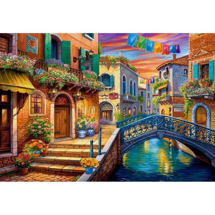 Puzzle 1000 piese Venetian Dream, Castor, 50x70cm, pentru copii peste 10 ani