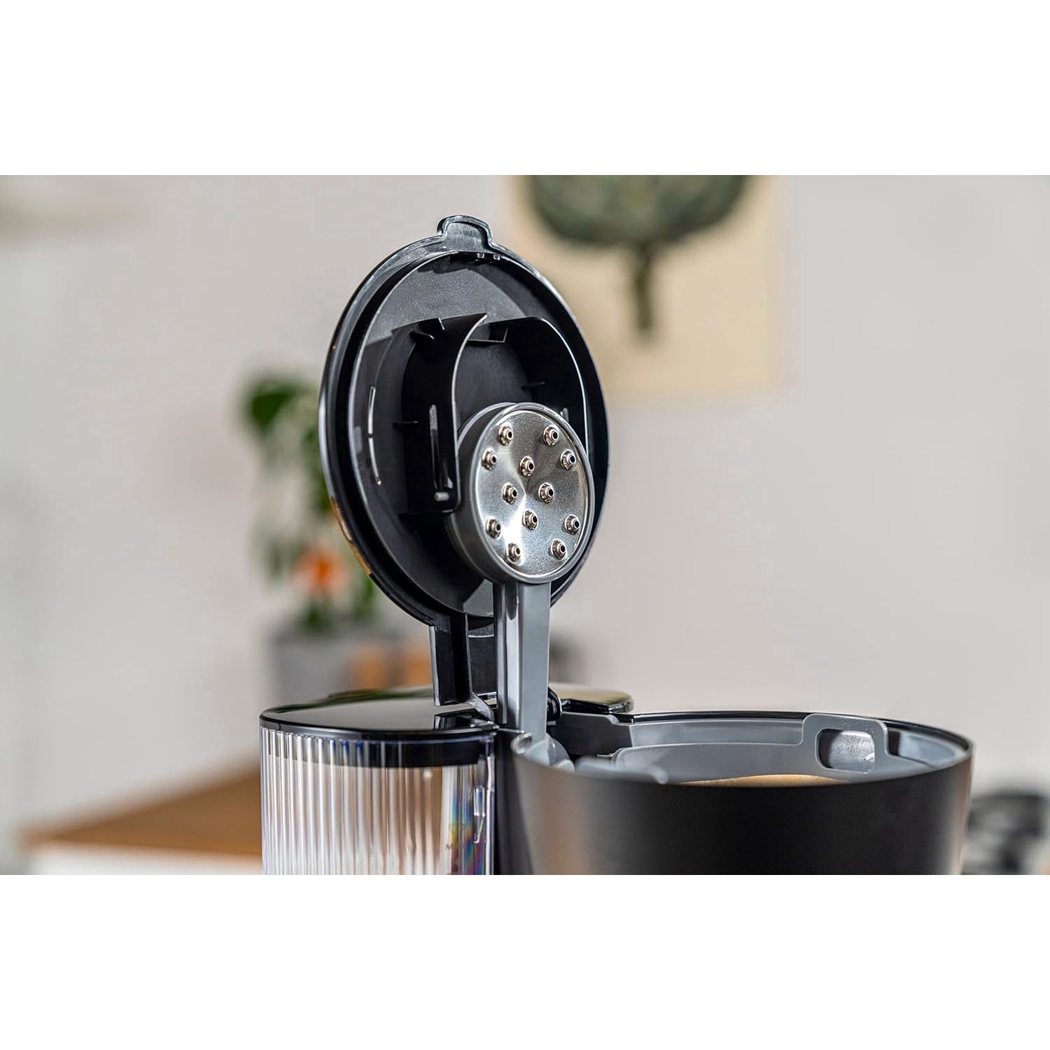 Aparat de cafea cu filtru ZWILLING ENFINIGY cu ulcior termic de 1,25l, aparat de cafea cu boiler, inflorire, functie detartrare, inox, plastic, negru