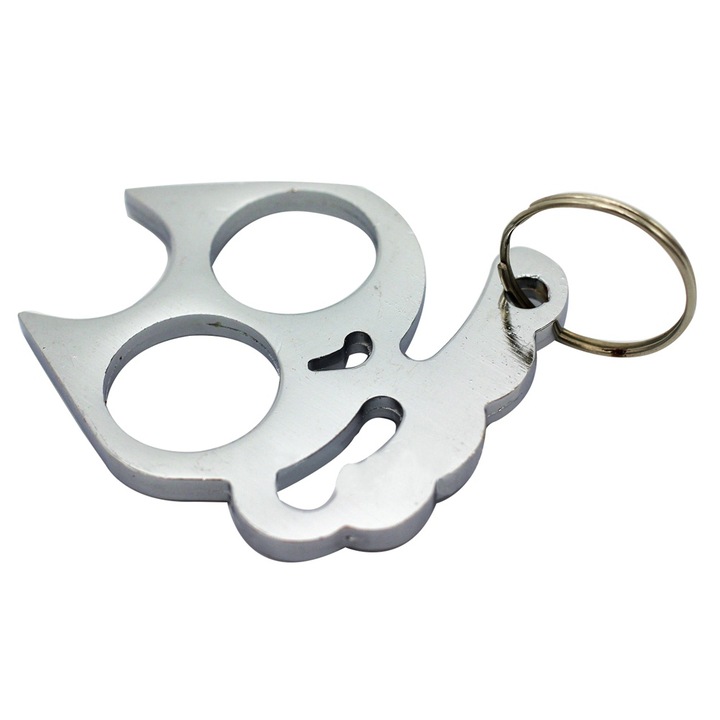 Ключодържател за самозащита. Enforose (Сребрист)