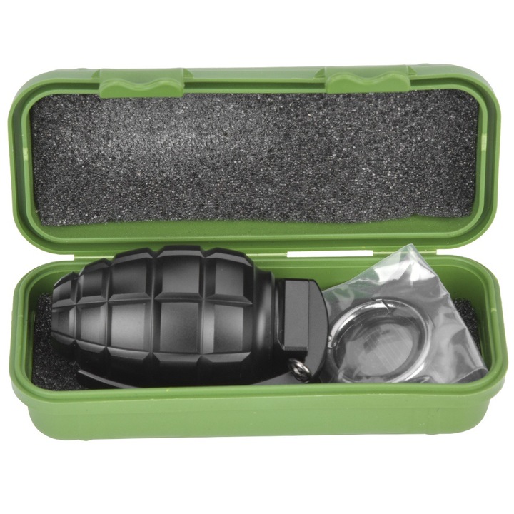 Преносима кутия за хапчета, водоустойчива, дизайн граната Enforose