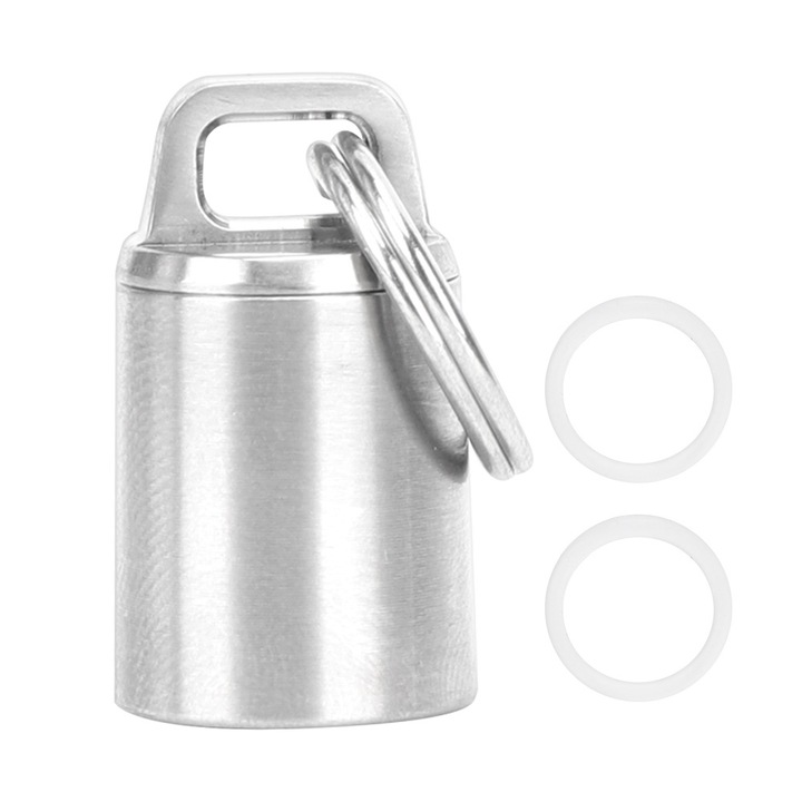 Мини водоустойчиво отделение от титанова сплав, преносимо. Малка бутилка за съхранение с висока якост Enforose