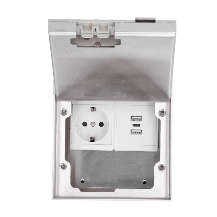 Priza incorporabila pentru birou, Enforose, USB-C, 250V