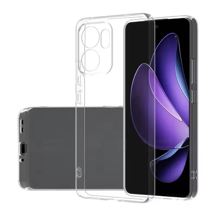 Кейс за Oppo Reno 13F, Reno 13FS 4G, 5G Anti-Shock 1.5mm, със защита на стъклата, прозрачен