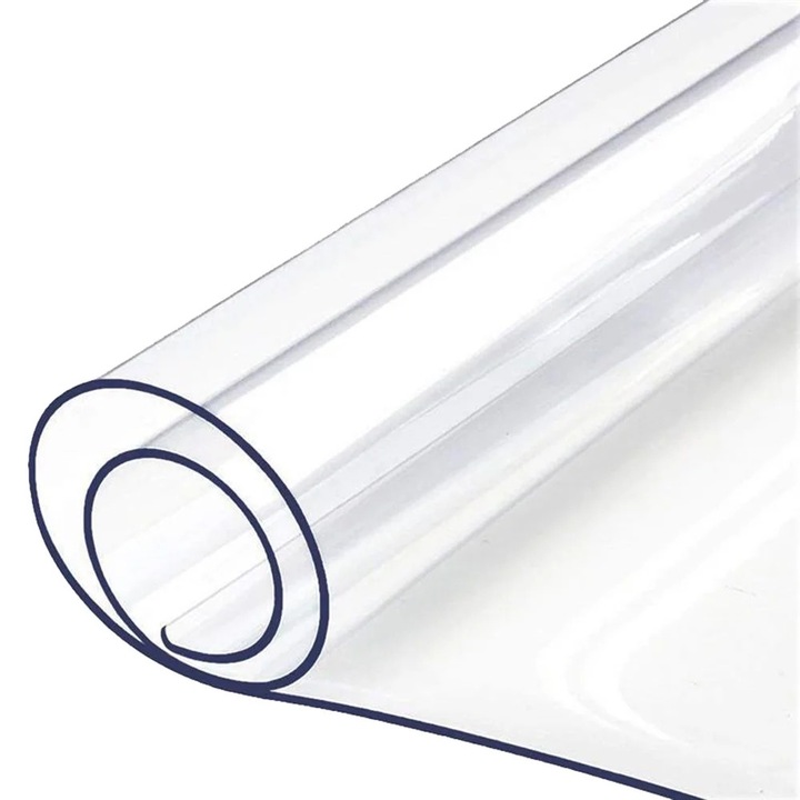 Átlátszó terítő 1mm PVC, vízálló, csúszásmentes, 60cm x 90cm