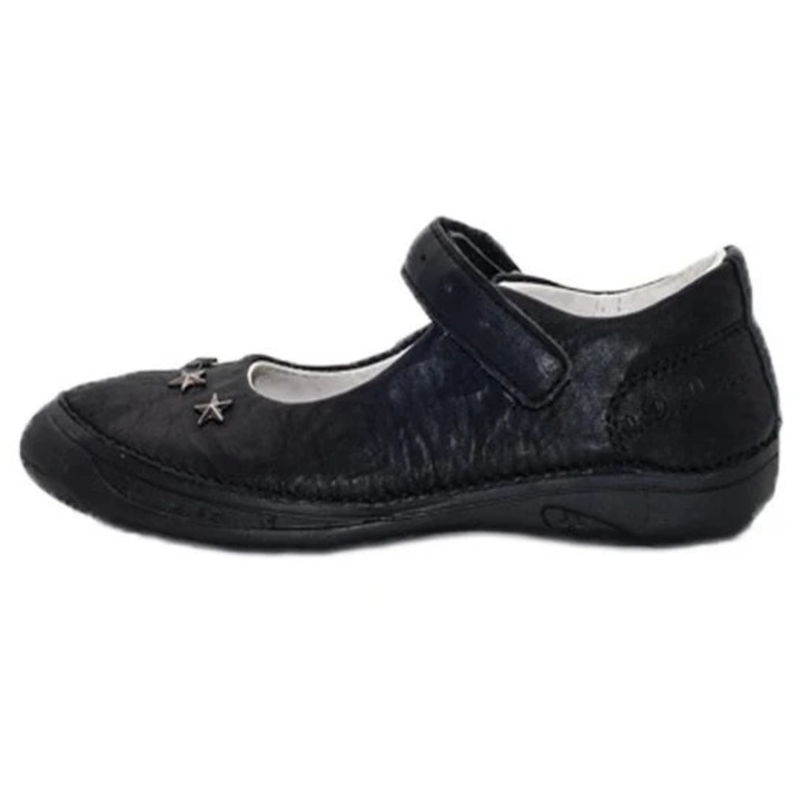 Balerini din piele intoarsa, D.D.step, 046-603B, Negru, 25