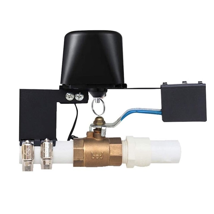 Интелигентен електромагнитен клапан, Rqiurpn, WiFi и Bluetooth контрол, Tuya/Smartlife съвместим, Лесен монтаж