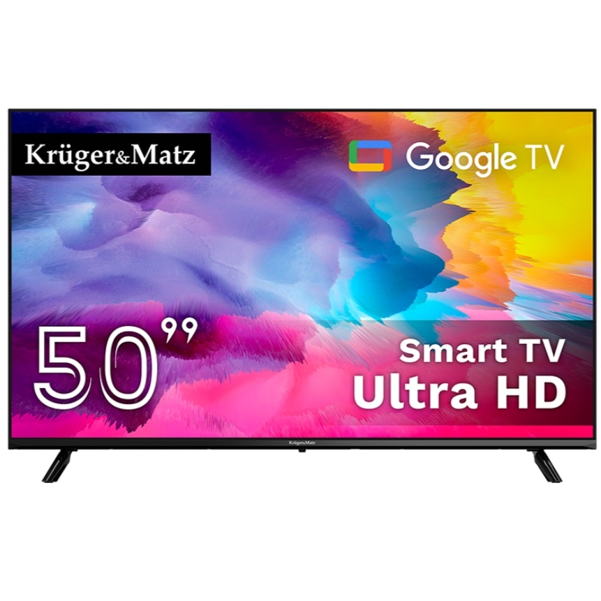 Televizor LED Kruger&Matz 127 cm 50" KM0250UHD-SA, Ultra HD 4K, Smart TV, WiFi, CI+