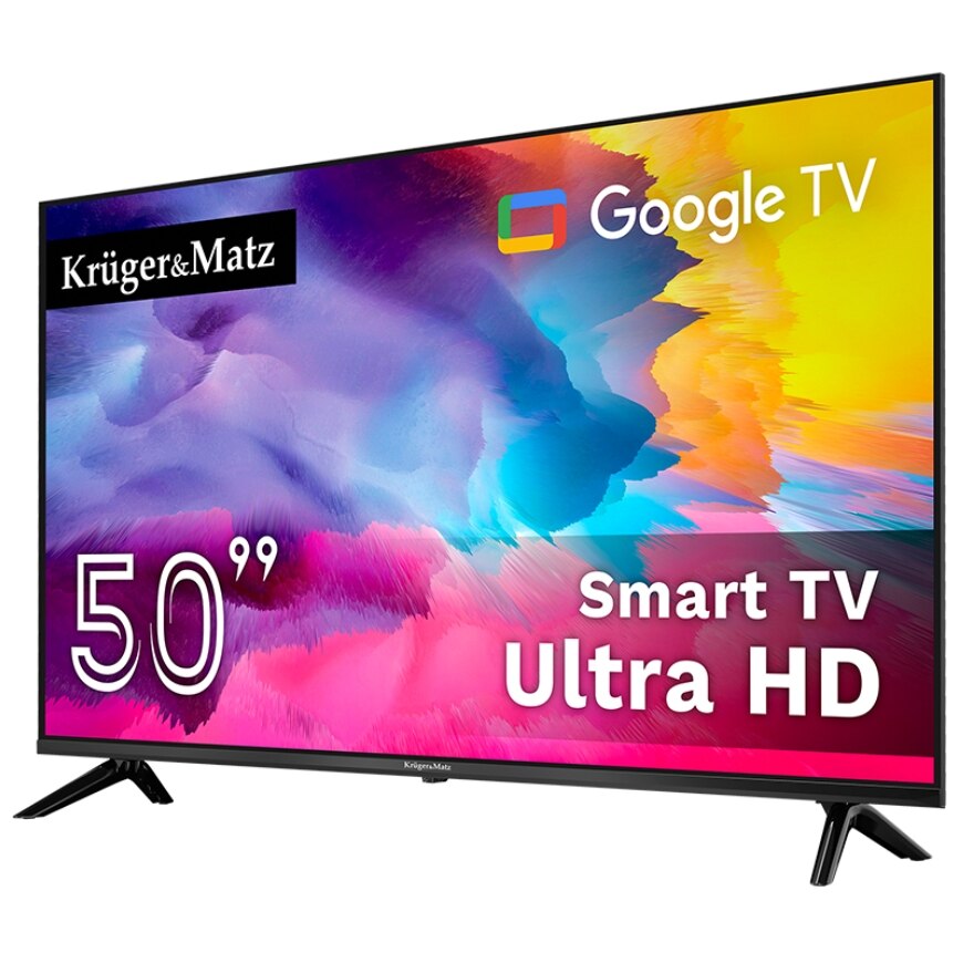 Televizor LED Kruger&Matz 127 cm 50" KM0250UHD-SA, Ultra HD 4K, Smart TV, WiFi, CI+