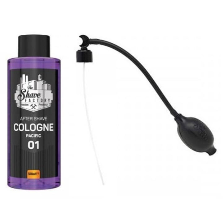 Комплектът The Shave Factory: Pacific 01 одеколон за след бръснене, 500 ml + помпа
