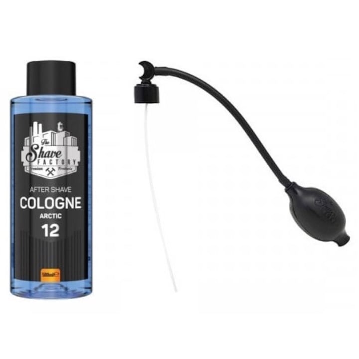 Комплектът The Shave Factory: Одеколон за след бръснене Arctic 12, 500 ml + помпа