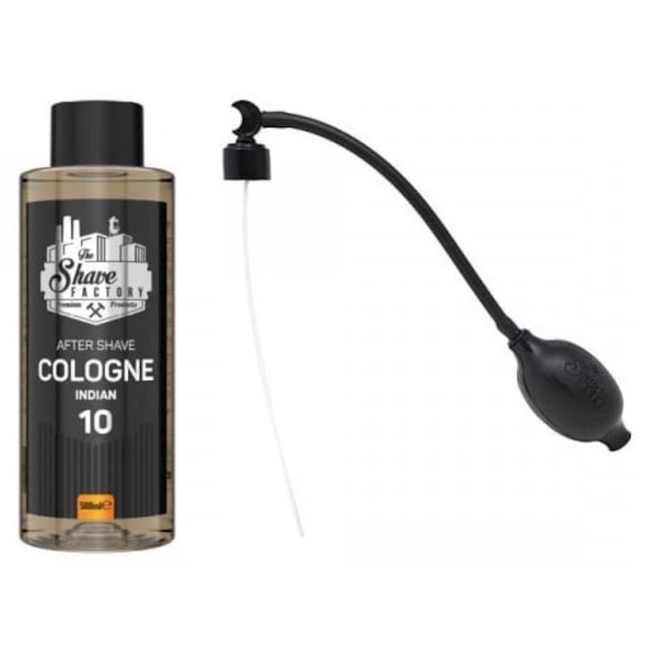 Комплектът The Shave Factory: Indian 10 Одеколон за след бръснене, 500 ml + помпа