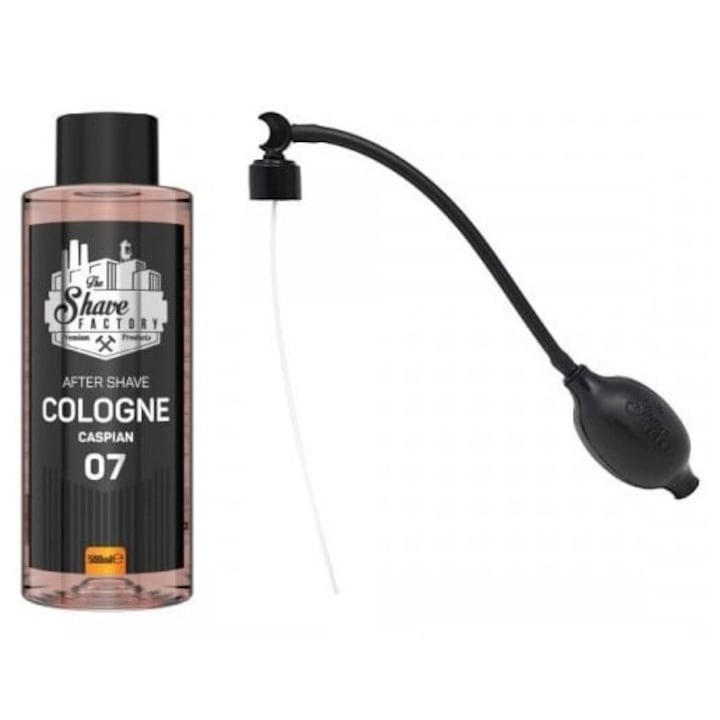 Комплектът The Shave Factory: Одеколон за след бръснене Caspian 07, 500 ml + помпа