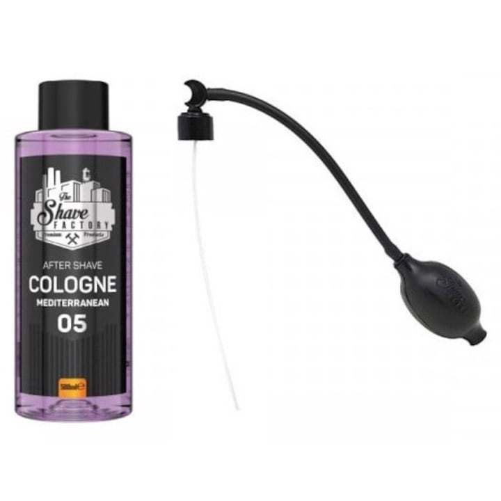 Комплектът The Shave Factory: Средиземноморски 05 одеколон за след бръснене, 500 ml + помпа