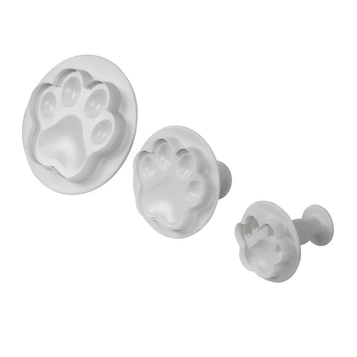 Set 3 Decupatoare Laba Caine 3 Dimensiuni