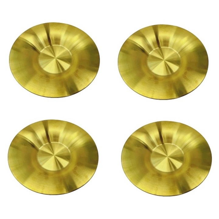 Set 4 Farfurii Rotunde din metal, 27 cm