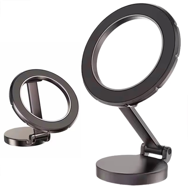 Univerzális mágneses autós tartó, 360°-ban forgatható, összecsukható kivitel, ultraerős mágnesek, iPhone-hoz