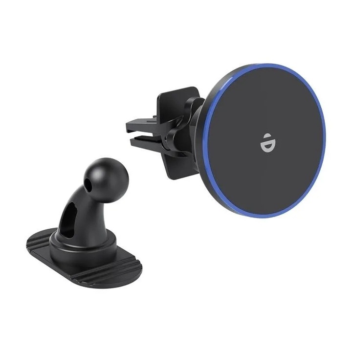 Mágneses tartó autós töltőhöz Choetech T208-F 15W (fekete)