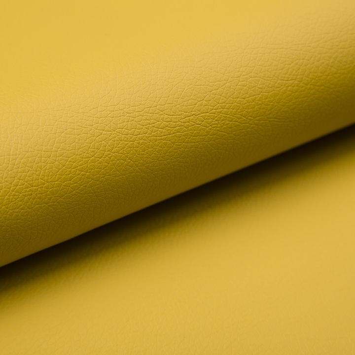 Еко кожа, Имитация на кожа, Синтетична кожа, Изкуствена кожа, Еко кожа на метър, Жълто, 100 х 140 см