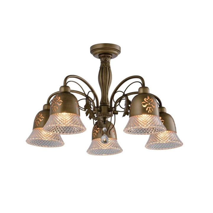 Lustra clasica 5 becuri E27 Peller KL105003