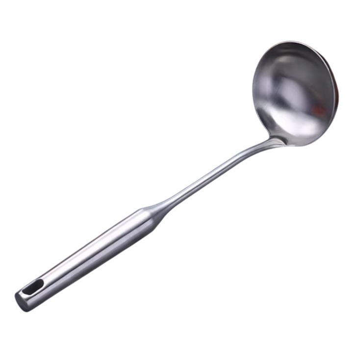 Polonic din inox pentru servit si gatit, turnat, rezistent, 35 cm