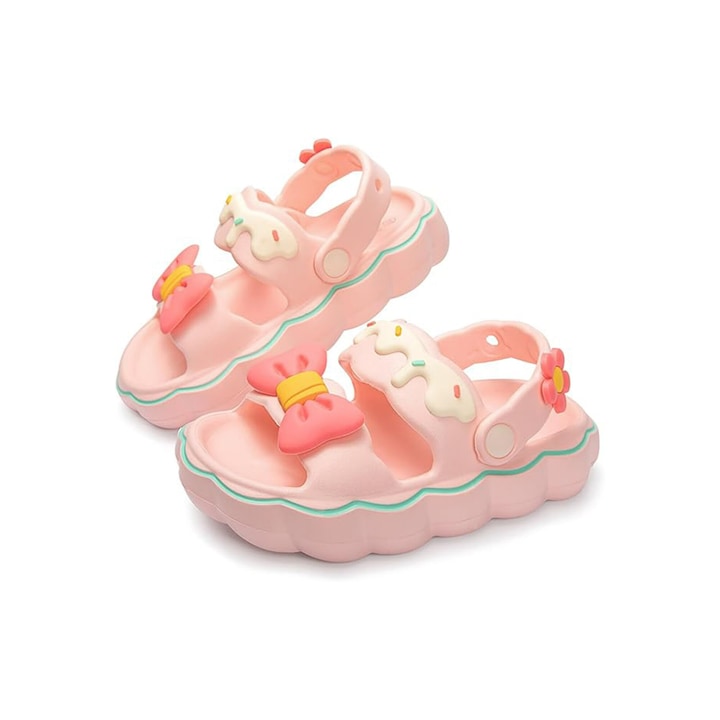 Papuci copii TREXORA, stil slip-on, design fundita, roz, marimea 14-15 EU, spuma EVA