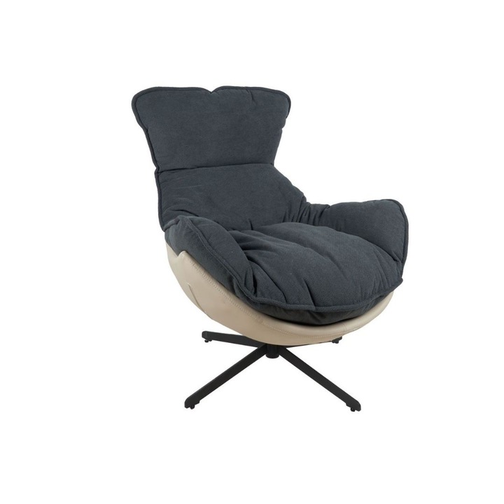 Fotoliu Living Rotativ KJLC062L, 100 x 90 c 99 cm, Gri