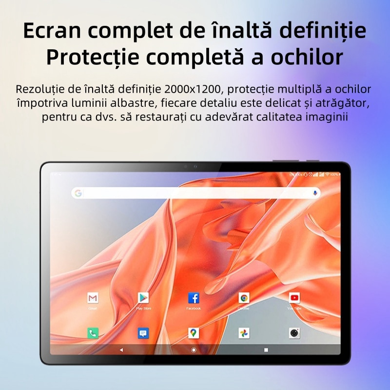 Tableta, 6+128GB, 11”, ecran IPS HD, Octa-Core, 5G Dual Band WIFI, Bluetooth, senzor de gravitatie, Type-C, mufa audio 3.5mm, 7000mAh, Iron Grey