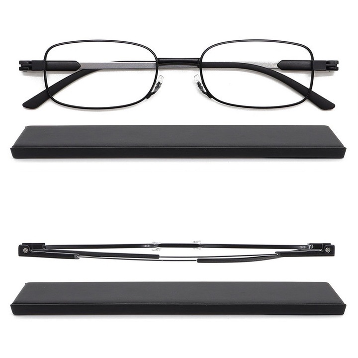 Ochelari de vedere Mcoorn, subtiri si usori, protectie impotriva luminii albastre, +1.50 dioptrii, set cu carcasa protectoare