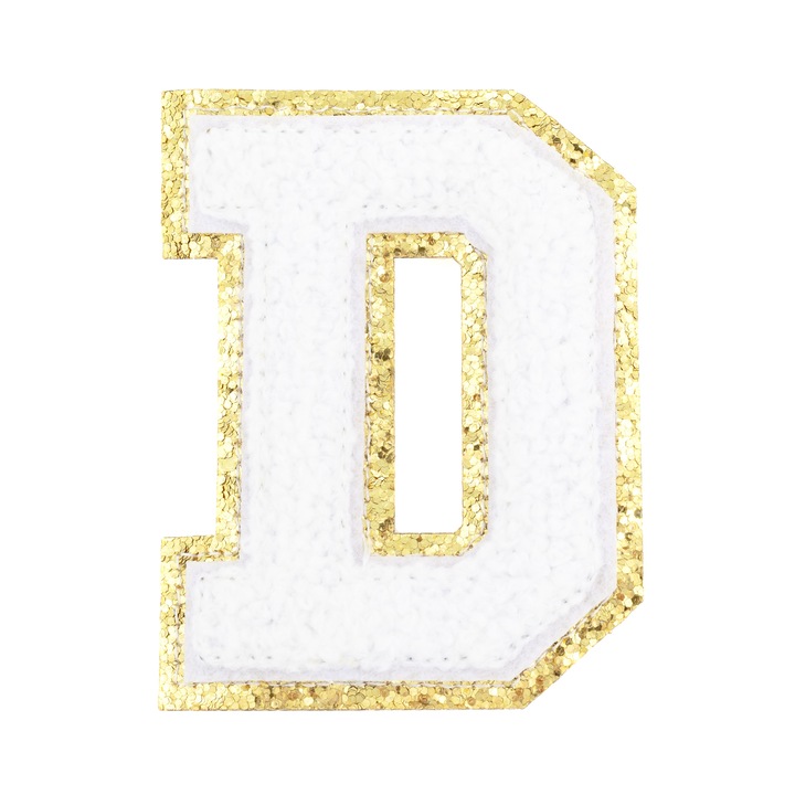 Patch, Little Angel, N772, Litera D, alb, auriu