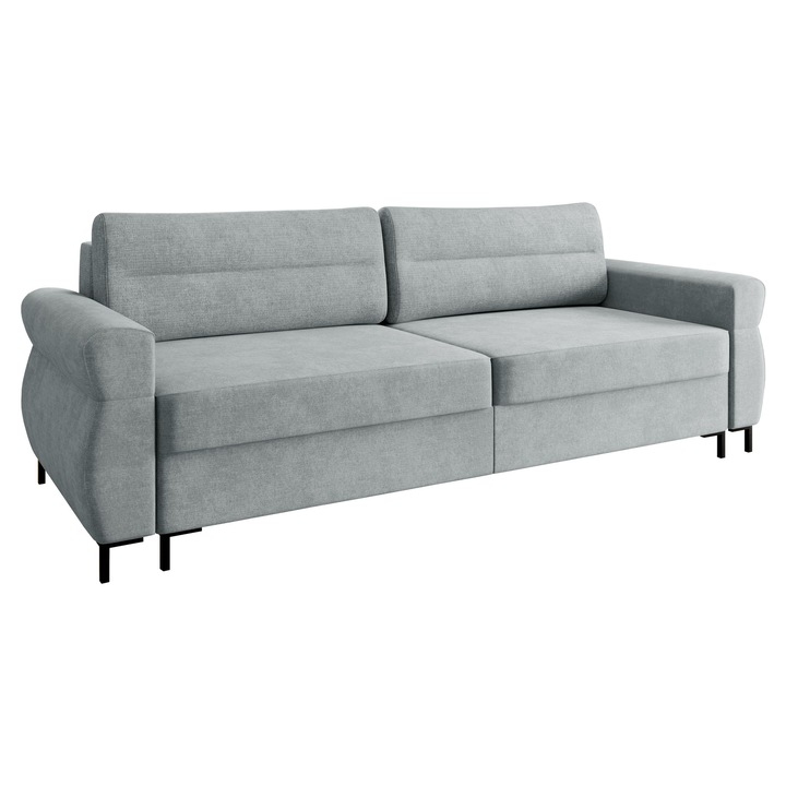 Canapea Mormi, MIRJAN24, gri deschis, 95x238x92 cm