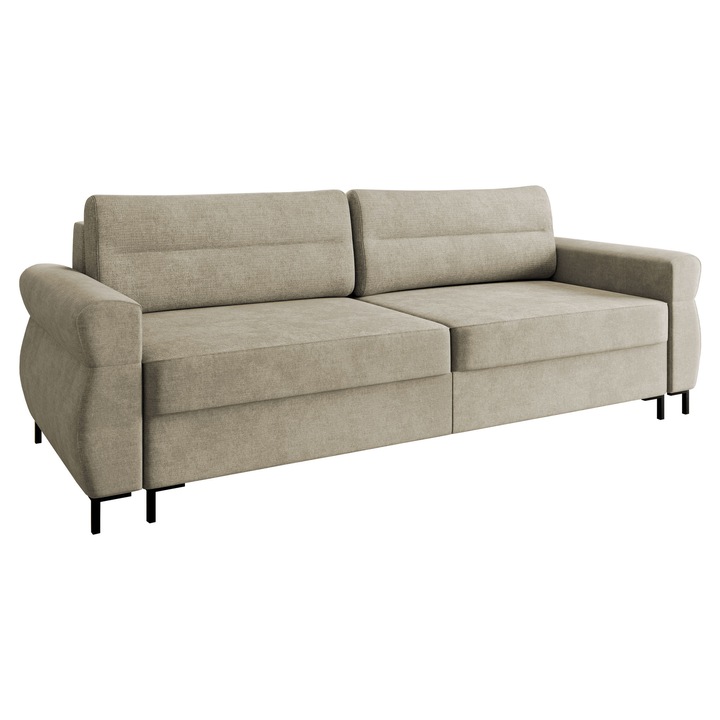 Canapea Mormi, MIRJAN24, bej, 95x238x92 cm