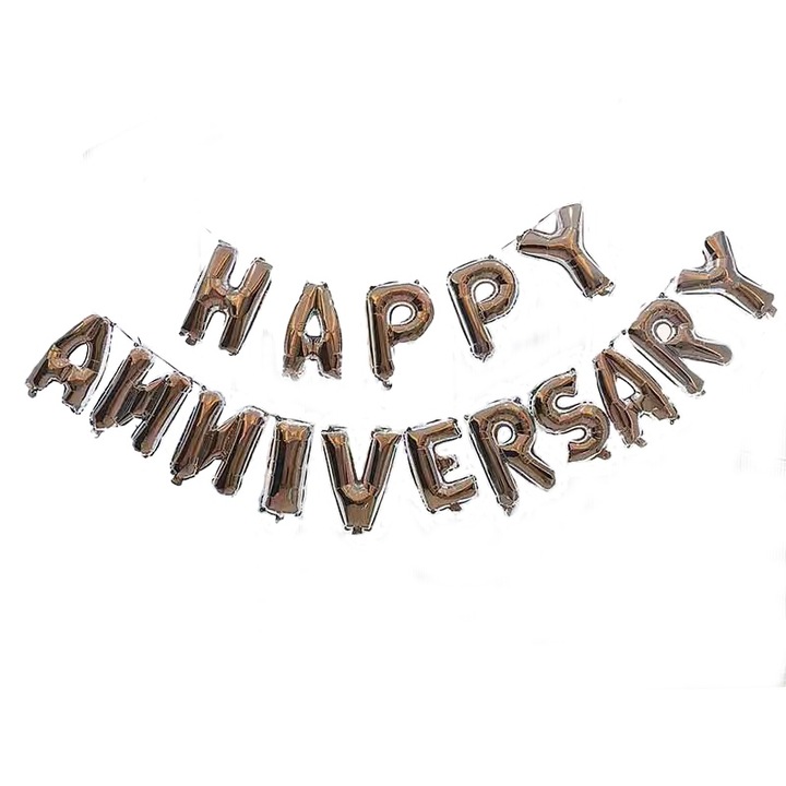 16 hüvelykes ezüst alufóliás születésnapi lufi készlet