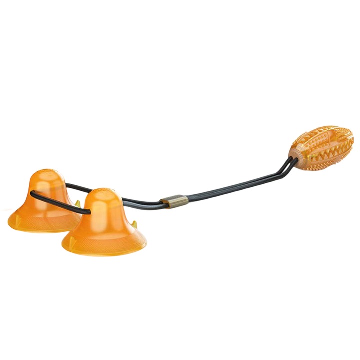 Jucarie interactiva pentru caini Enforose, portocalie, 20x10x6.3cm