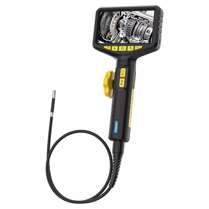 Видеоскоп Autool SVB305, чупеща се глава на 210° в 2 посоки, 6 LED диода, 5 инчов HD дисплей, 2MP