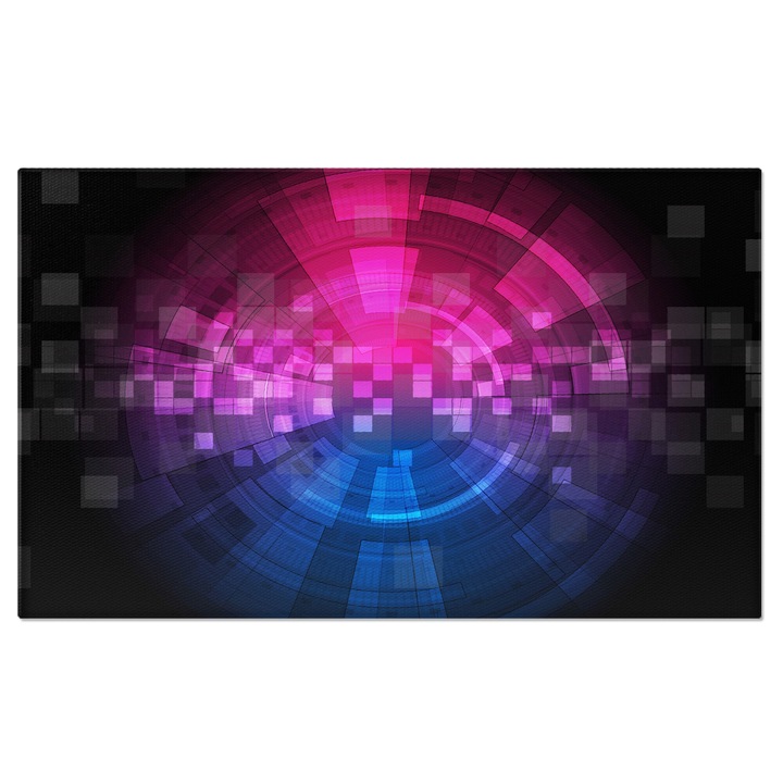 Tablou Canvas: Vortex colorat cu roz si albastru - Ochiul creativitatii 40x25CM