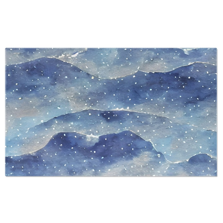 Tablou Canvas: Peisaj cu cerul unei nopti de vara - Pictura cu stele intre nori 140x90CM