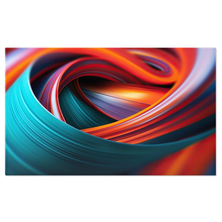Tablou Canvas: Vartej de culoare, tuquoise si rosu - Imbinare de culori 40x25CM