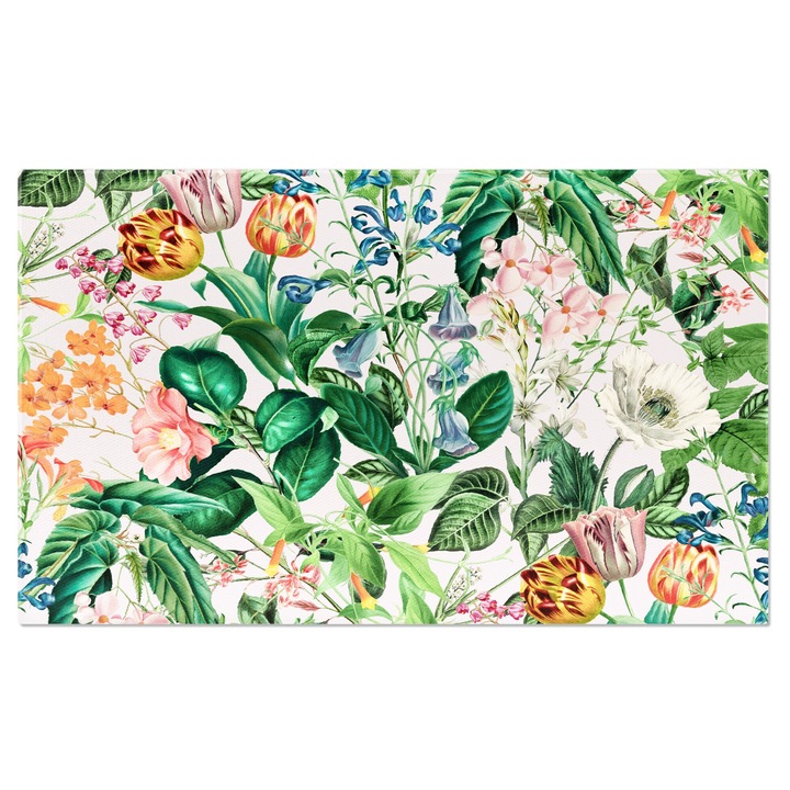 Tablou Canvas: Multiple specii de flori asezate intr-un tablou - Flori colorate 70x50CM