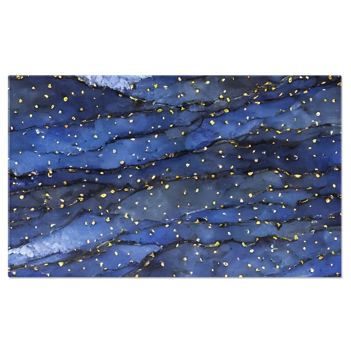 Tablou Canvas: Valurile marii intr-un peisaj static- Tehnica watercolor 70x50CM