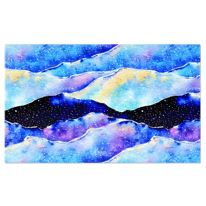 Tablou Canvas: Culorile galaxiei reunite intr-un tablou- Arta abstracta cu linii 100x70CM