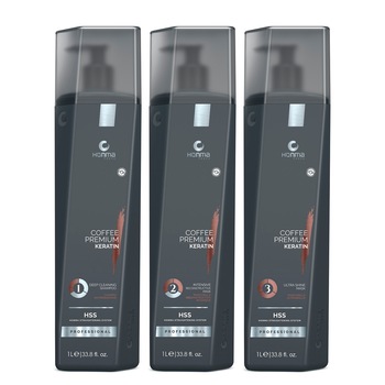 Set tratament keratina indreptare par cret - Coffee Premium All Liss 1000ml, Honma Tokyo Set tratament keratina indreptare par cret - Coffee Premium All Liss 1000ml, Honma Tokyo