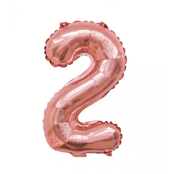 Фолиев балон Flippy, номер 2, 81 см, за въздух или хелий, розово златист