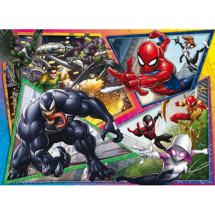 Lisciani Giochi 4104758 Pókember 2 az 1-ben maxi 150 db-os puzzle és színező 70x50cm - Lisciani